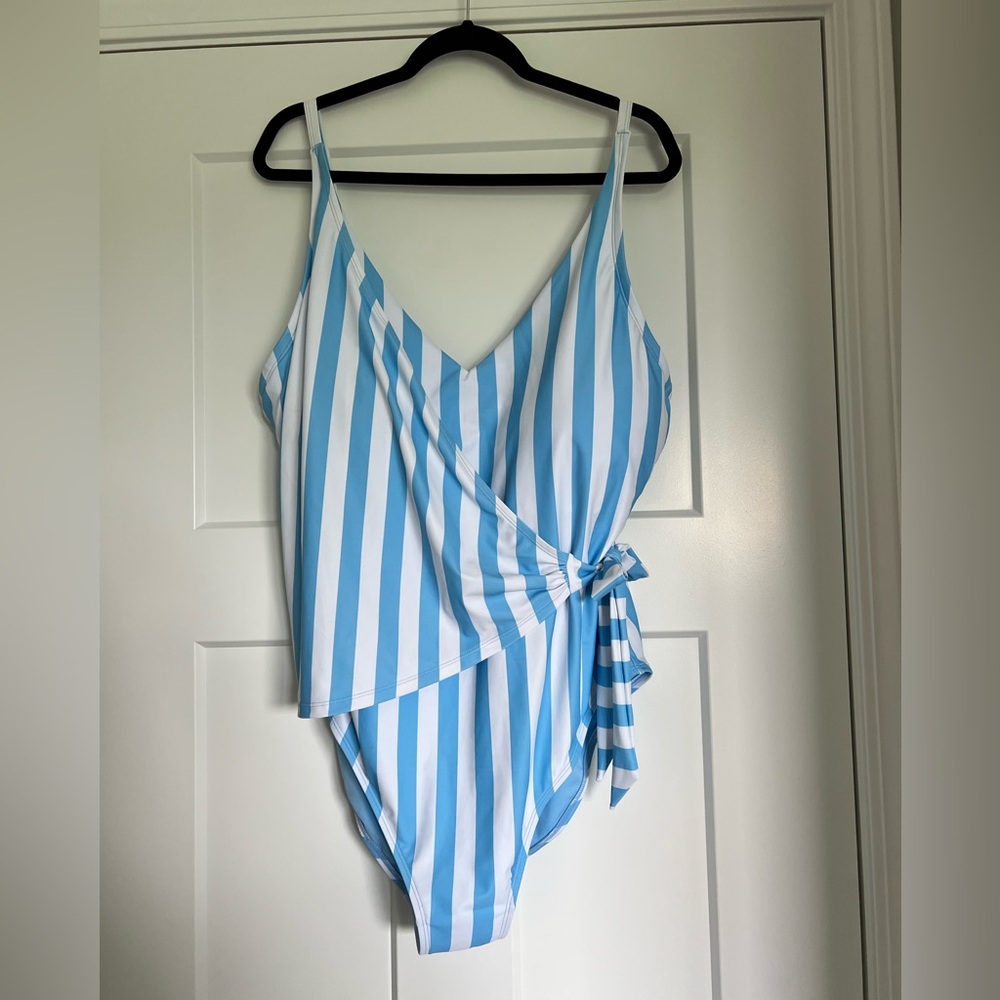 NWT Light Blue One-Piece Swimsuit